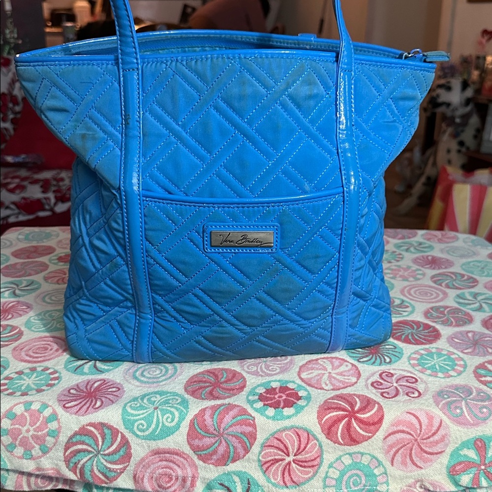 Vera Bradley Vibrant Blue Quilted Tote